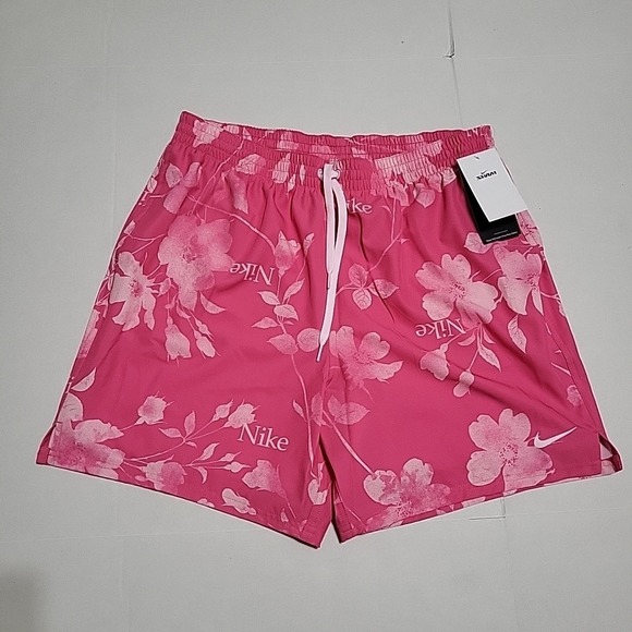 Nike Other - Nike Men's Fine Floral Volley Swim Short 7 Inch Pink swimwear XL